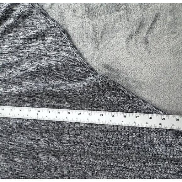 LULULEMON Foward Flow Poncho Womens Heathered Gray Ribbed Minimalist Sweater - Picture 7 of 8